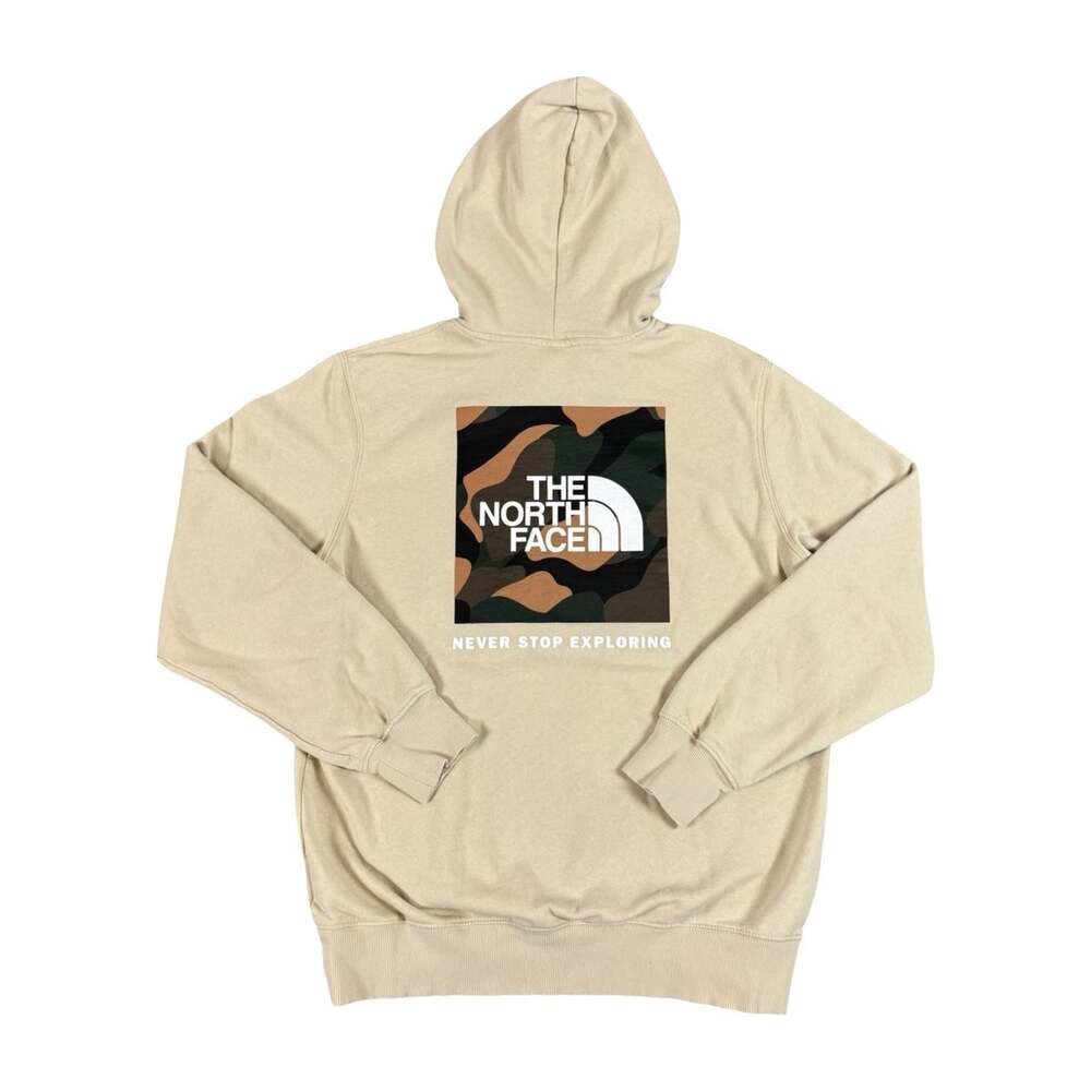 The North Face Circular Design Men’s Beige Pullover Fleece Hoodie Camo Logo L